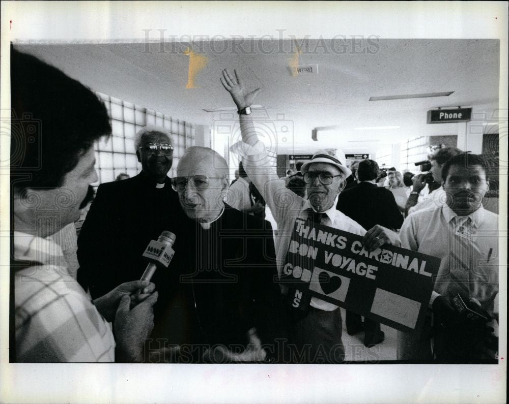 1990 Press Photo CARDIANL EDMUND SZOKA - Historic Images