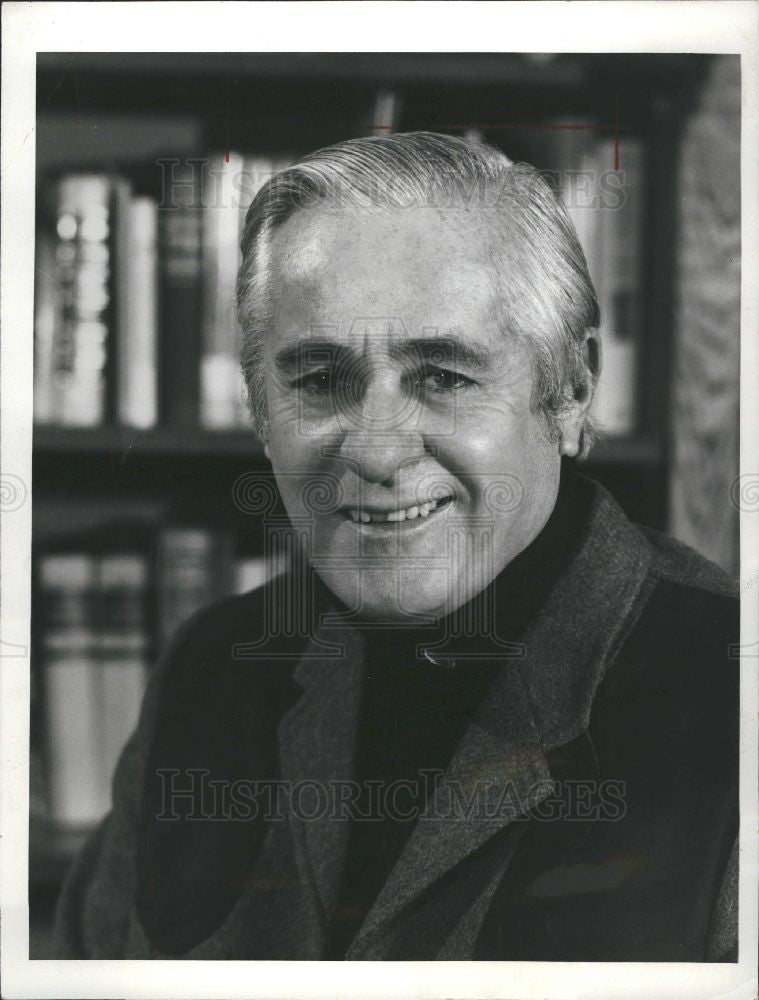 Press Photo Curt Gowdy, Commentator - Historic Images