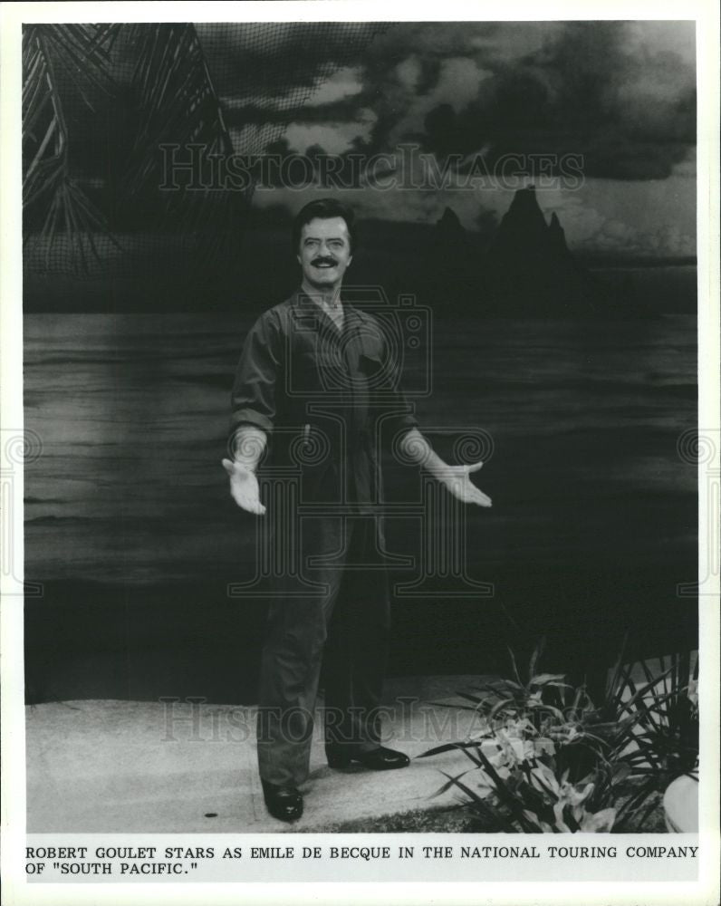 Press Photo Robert Goulet Singer Actor Canadian - Historic Images