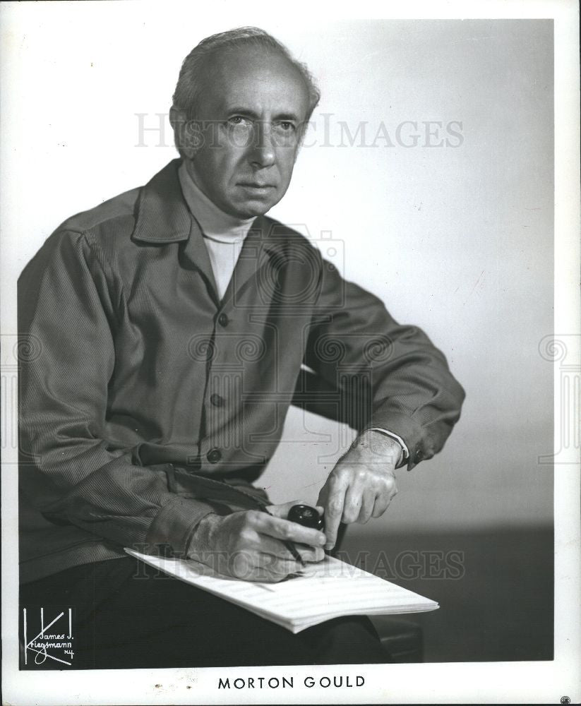 1975 Press Photo Morton Gould composer pianist arranger - Historic Images