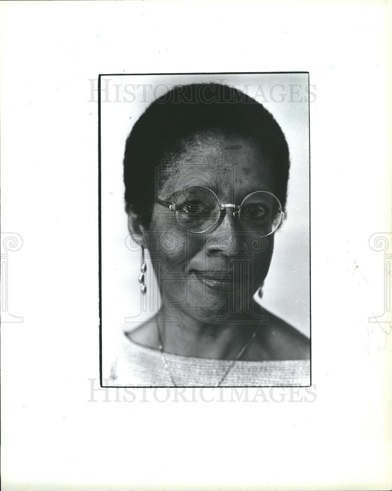 1985 Press Photo Black people Fund Detroit Claudia Peek - Historic Images
