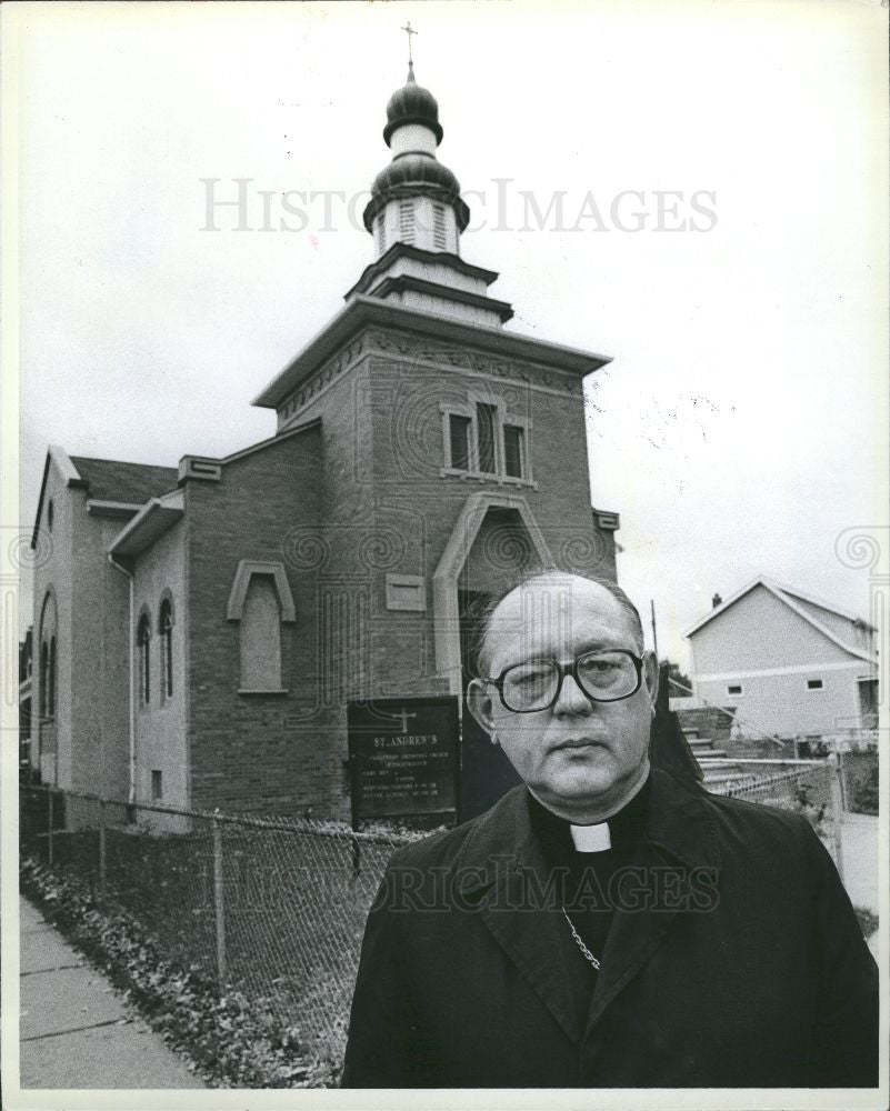 1960 Press Photo Rev. Alexander Bykowetz Ukrainian prie - Historic Images