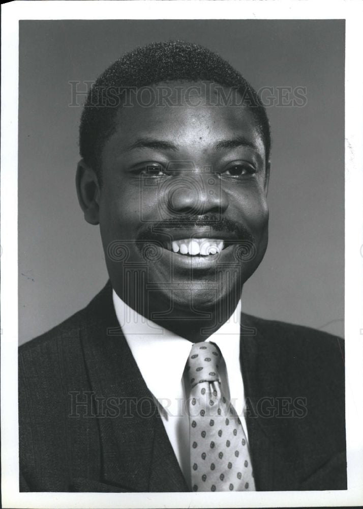 1990 Press Photo Myrten Byro Oakland County Commission - Historic Images