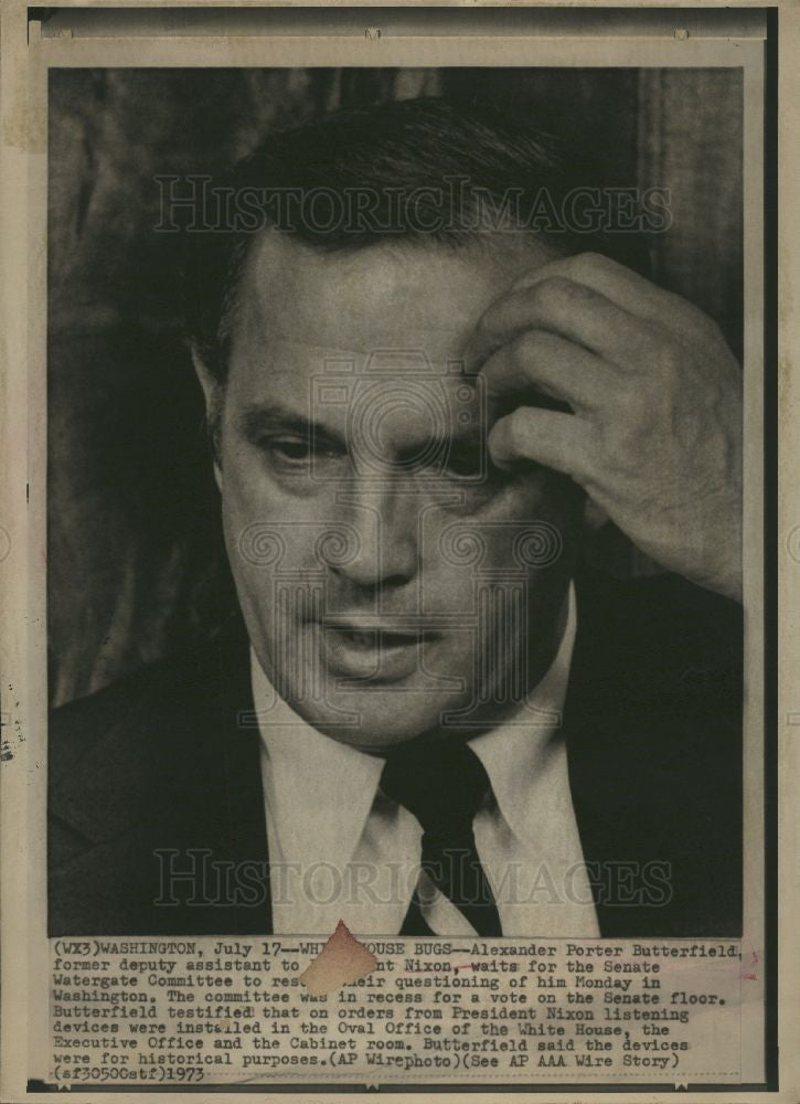 1982 Press Photo Alexander Prter Butt. Former Deputy A. - Historic Images