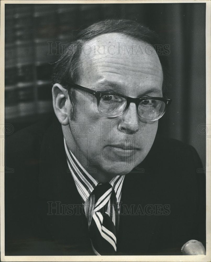 1972 Press Photo Judge Michigan William Cahalan Wayne - Historic Images