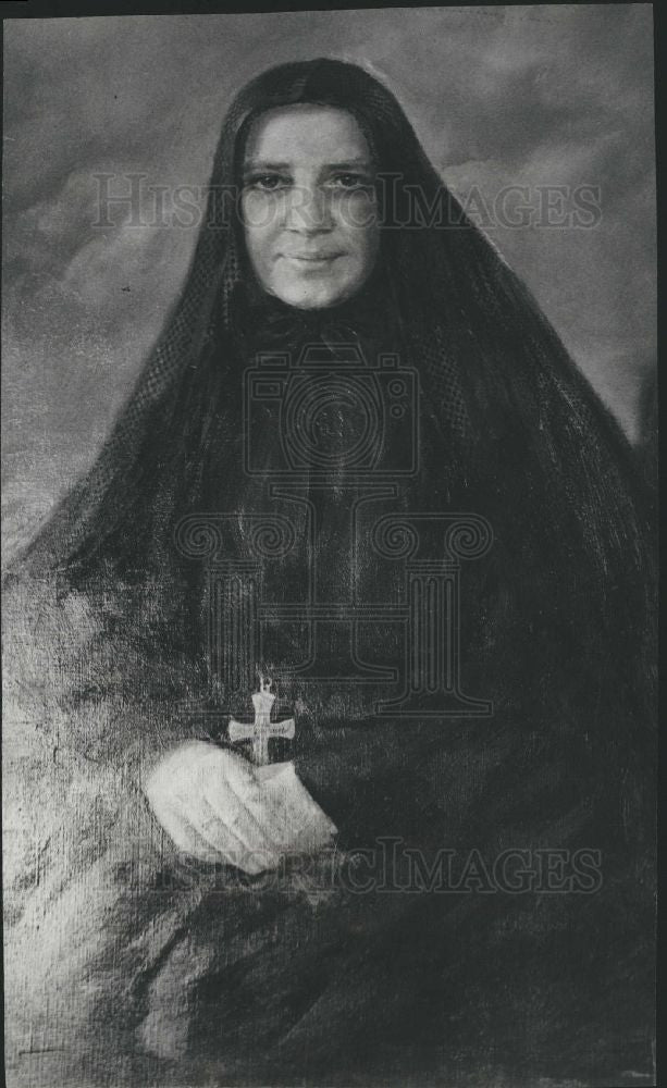 1933 Press Photo Mother Frances Xavier Cabrini Painting - Historic Images