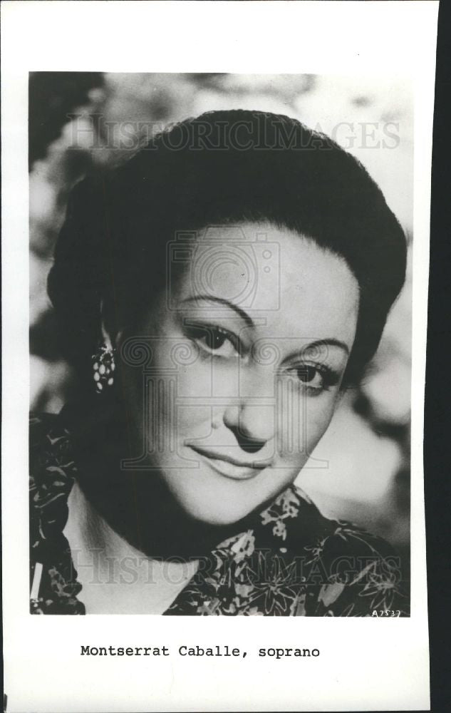 1963 Press Photo Montserrat Caballe soprano Singer - Historic Images