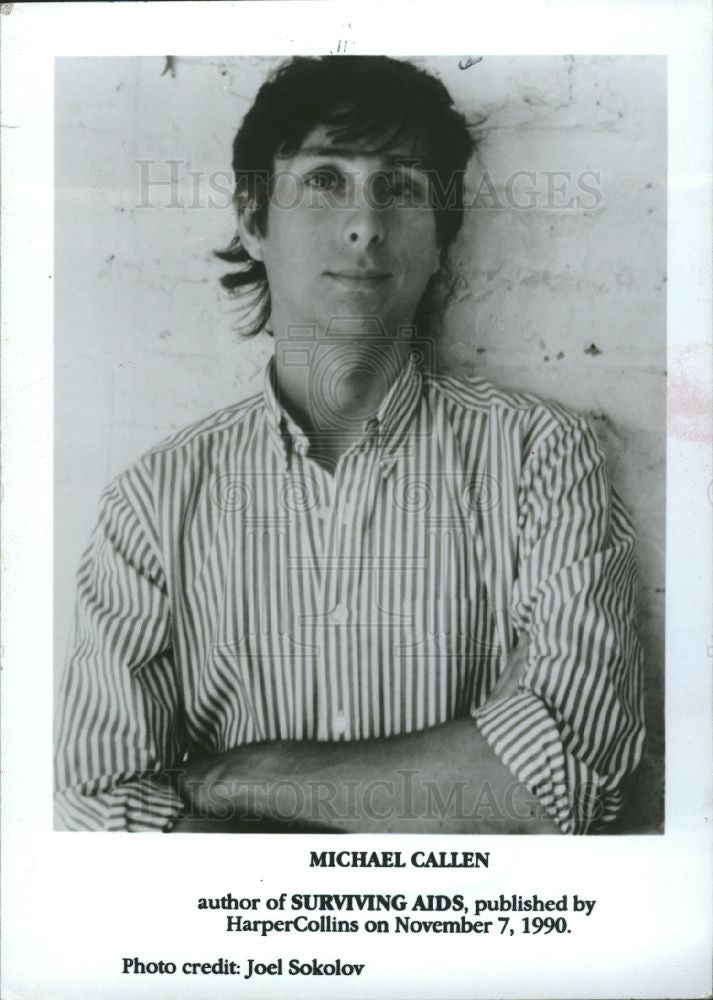 1990 Press Photo Michael Callen Singer Composer Author - Historic Images