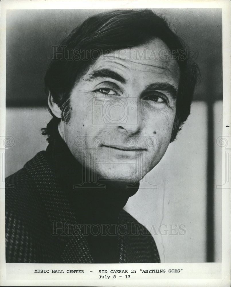 1980 Press Photo Sid Caesar Anything Goes - Historic Images