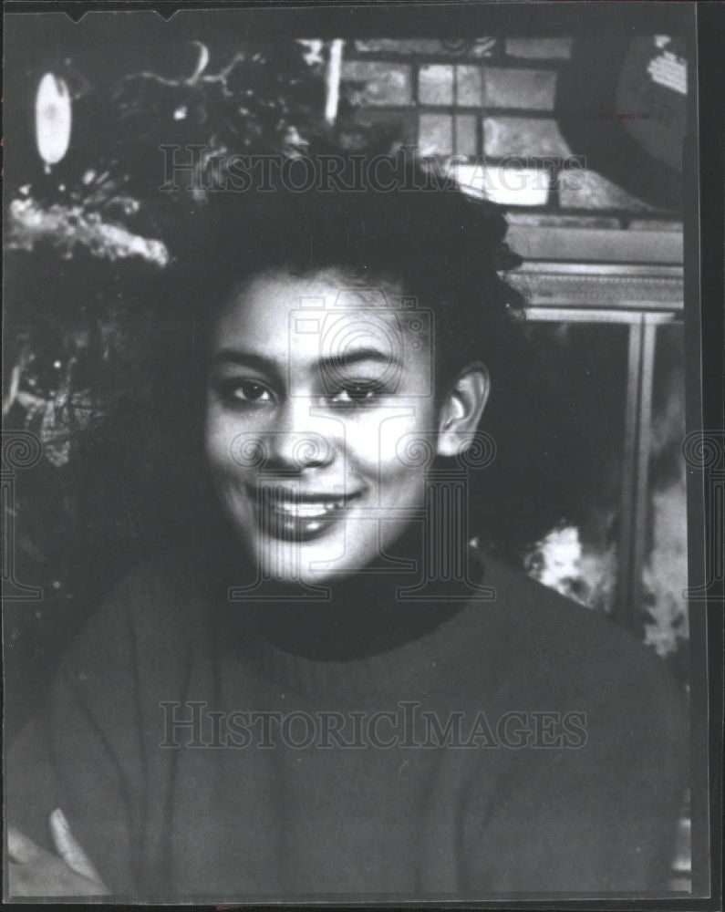 1990 Press Photo Chrystal Callahan model singer - Historic Images