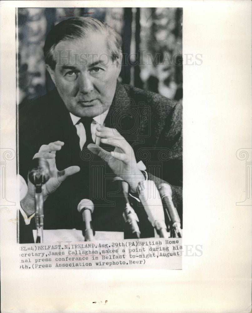 1969 Press Photo James Callaghan British Politician - Historic Images