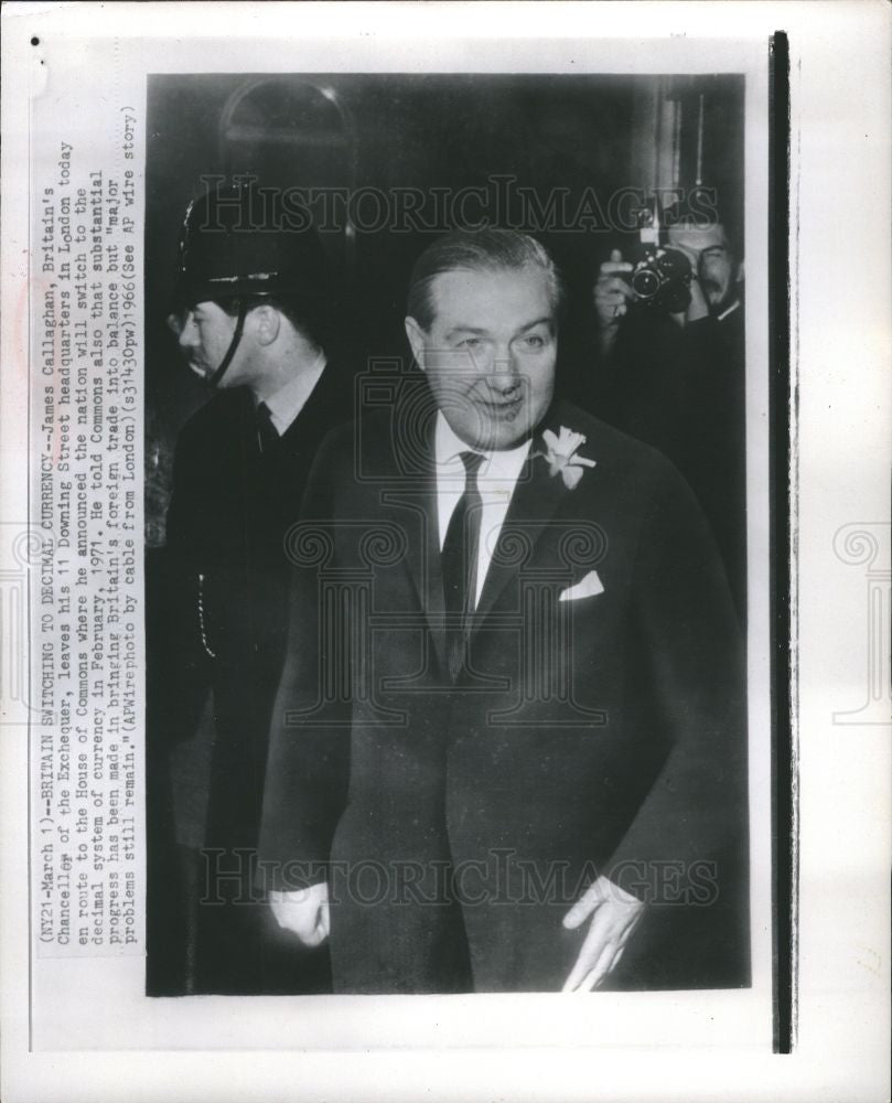 1966 Press Photo James Callaghan British Currency 1966 - Historic Images