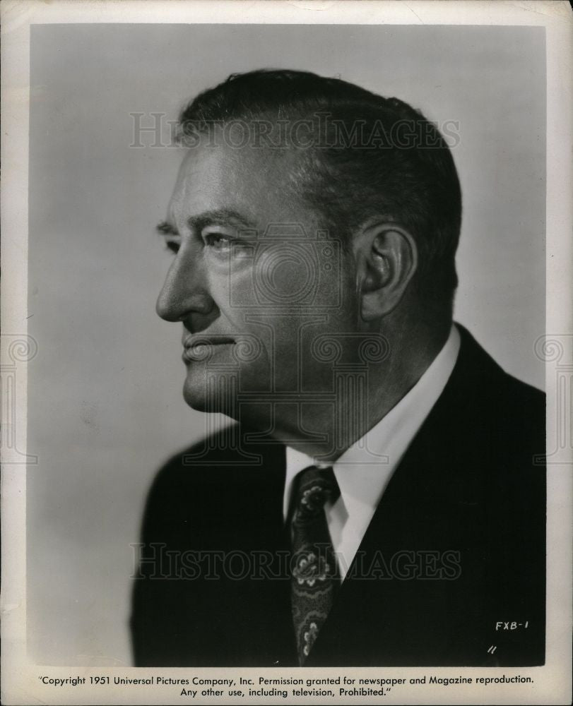 1951 Press Photo Francis X. Bushman actor silent screen - Historic Images