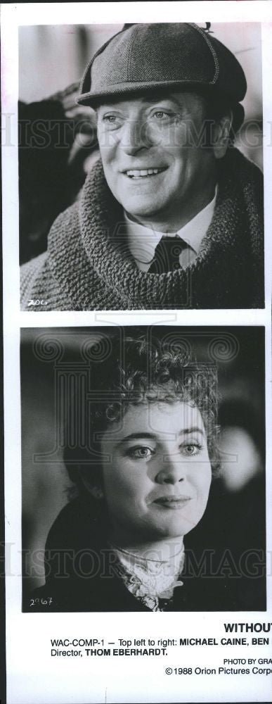 1988 Press Photo MICHAEL CAINE English film actor - Historic Images