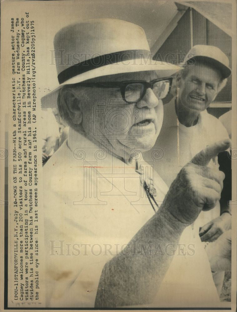 1961 Press Photo James Francis Cagney - Actor - Historic Images