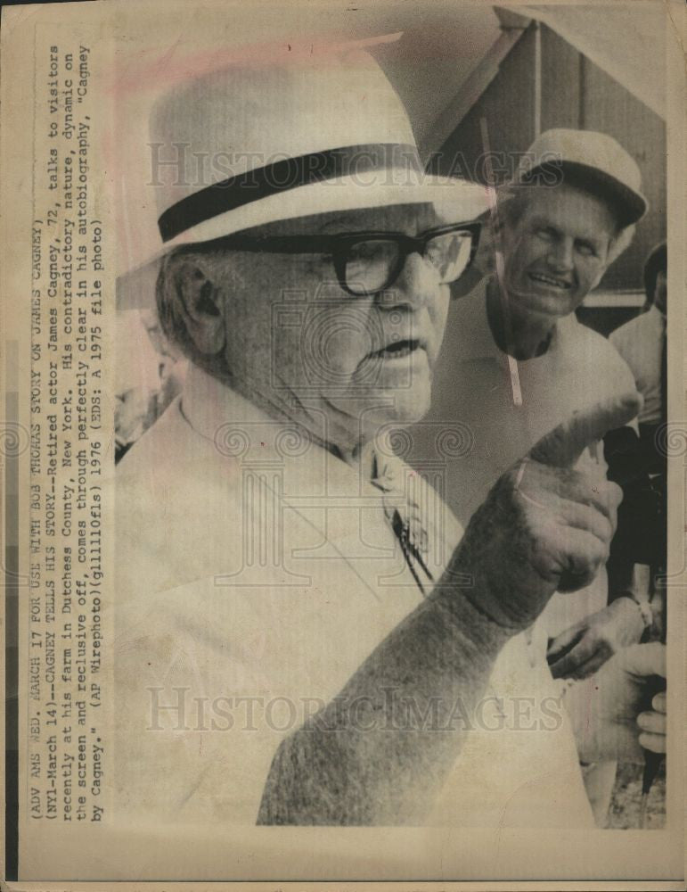 1977 Press Photo American film actor James Cagney - Historic Images