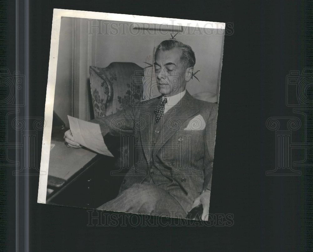 1935 Press Photo Manuel Quezon, Philippine President - Historic Images