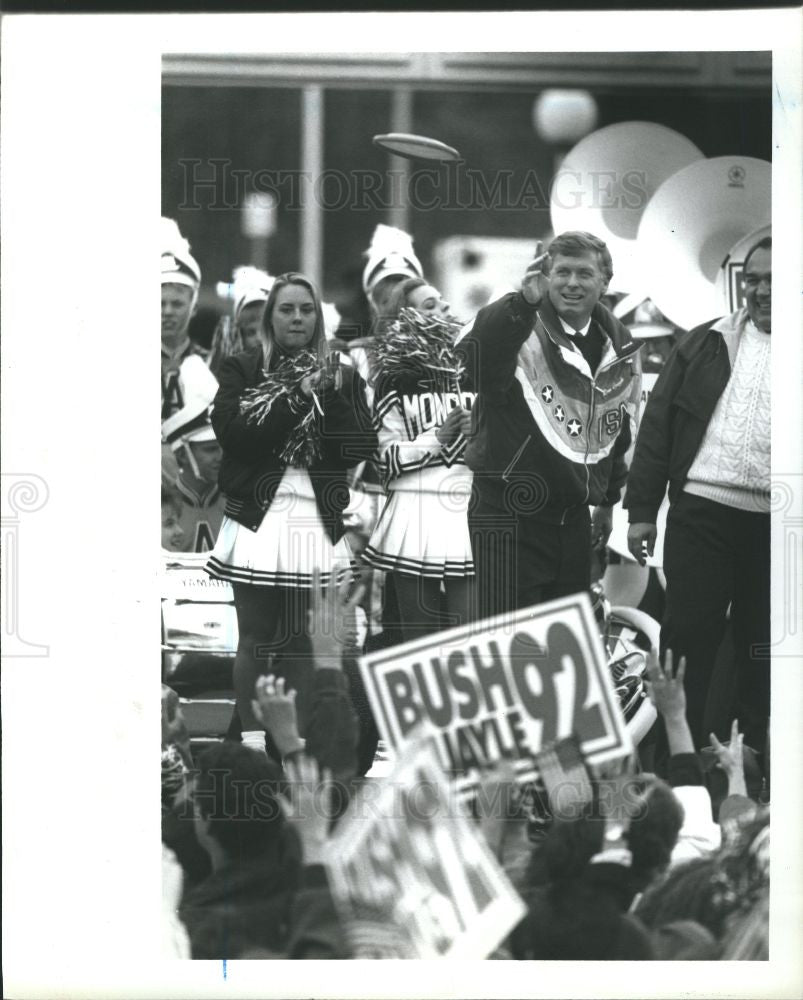 1992 Press Photo Dan Quayle Vice President - Historic Images