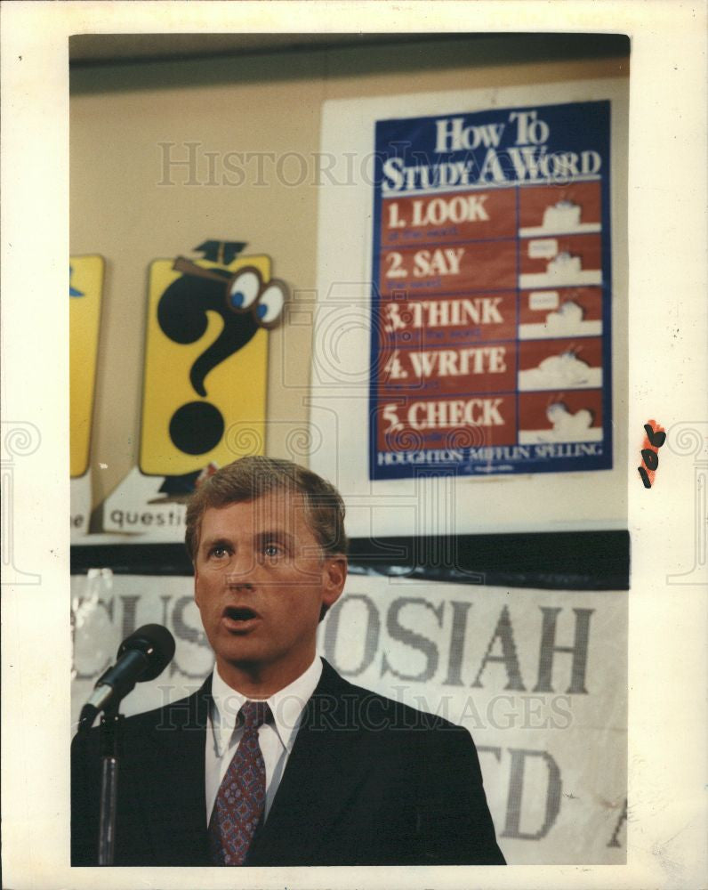 1992 Press Photo dan quayle,vice president - Historic Images