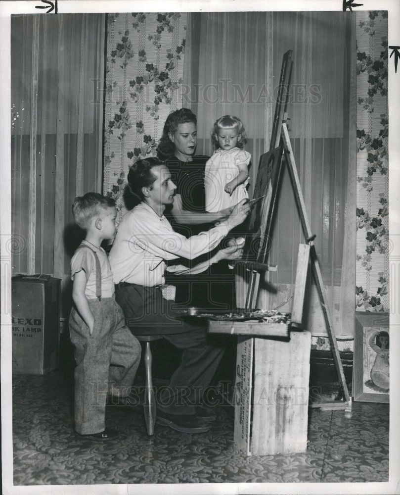 1950 Press Photo Robert Allen, Robt V quigley, Mrs Robt - Historic Images