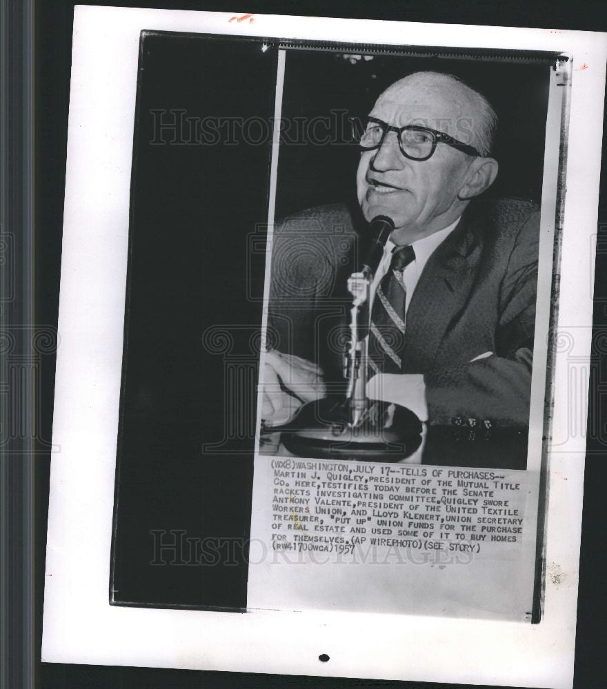 1959 Press Photo Martin J. Quigley - Historic Images