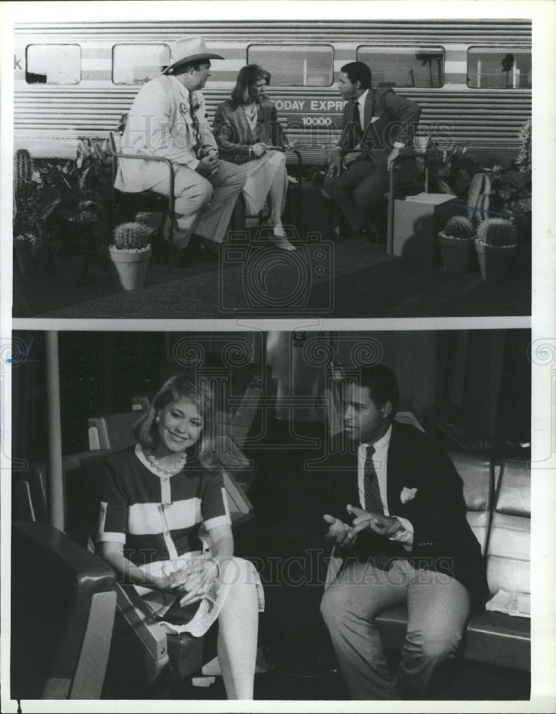 1990 Press Photo Bryant Gumbel jane pauley - Historic Images