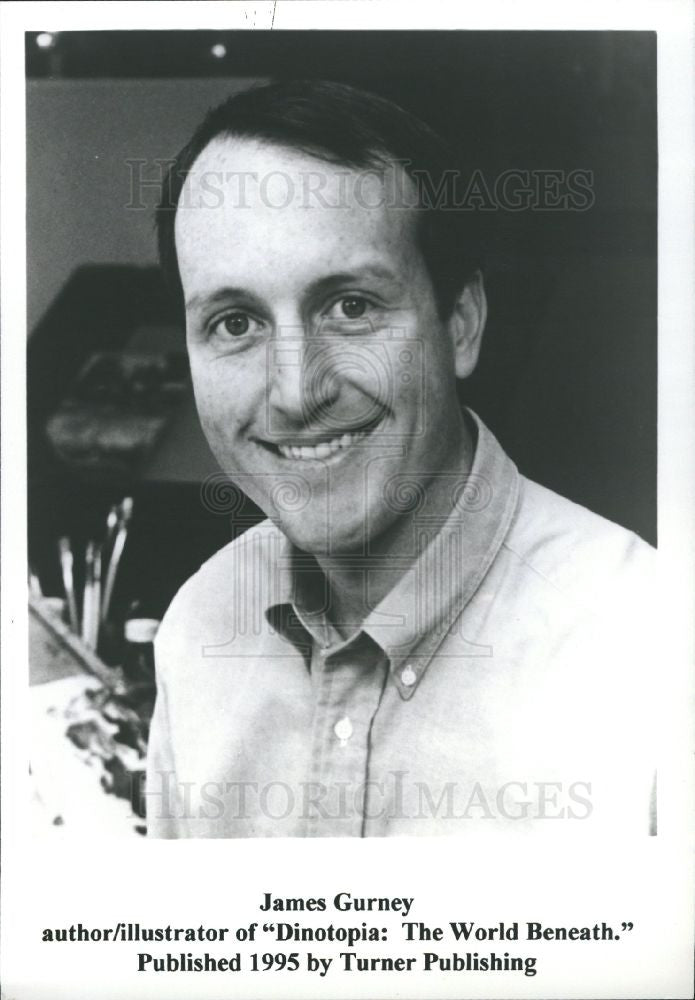 1995 Press Photo James Gurney,Dinotopia - Historic Images