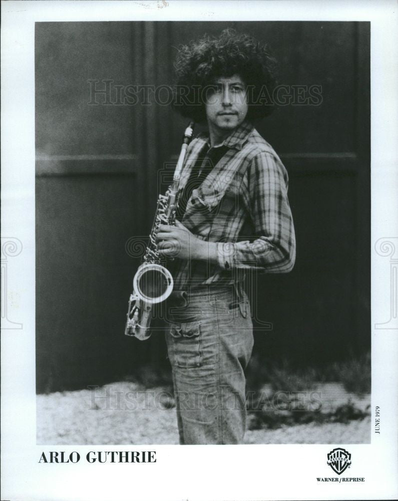 1979 Press Photo Arlo Guthrie folk singer  protest - Historic Images