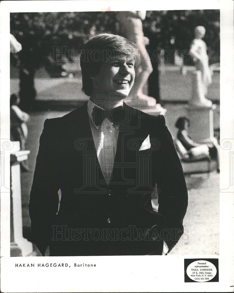 1981 Press Photo Swedish operatic baritone. - Historic Images