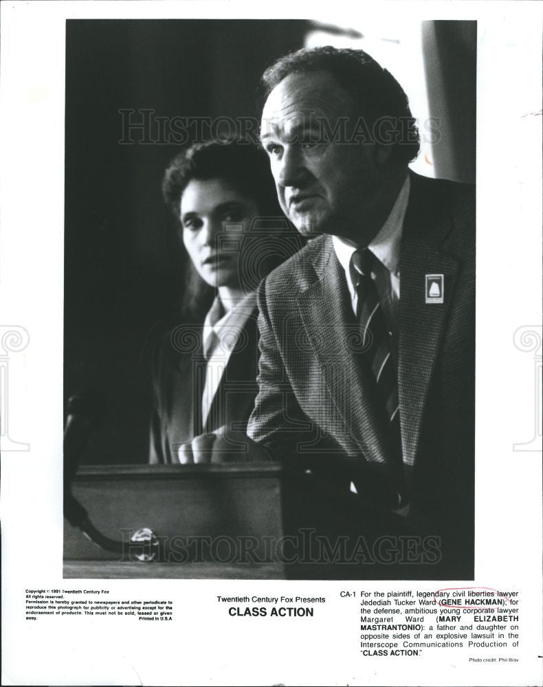 1994 Press Photo GENE HACKMAN MARY ELIZABETH - Historic Images