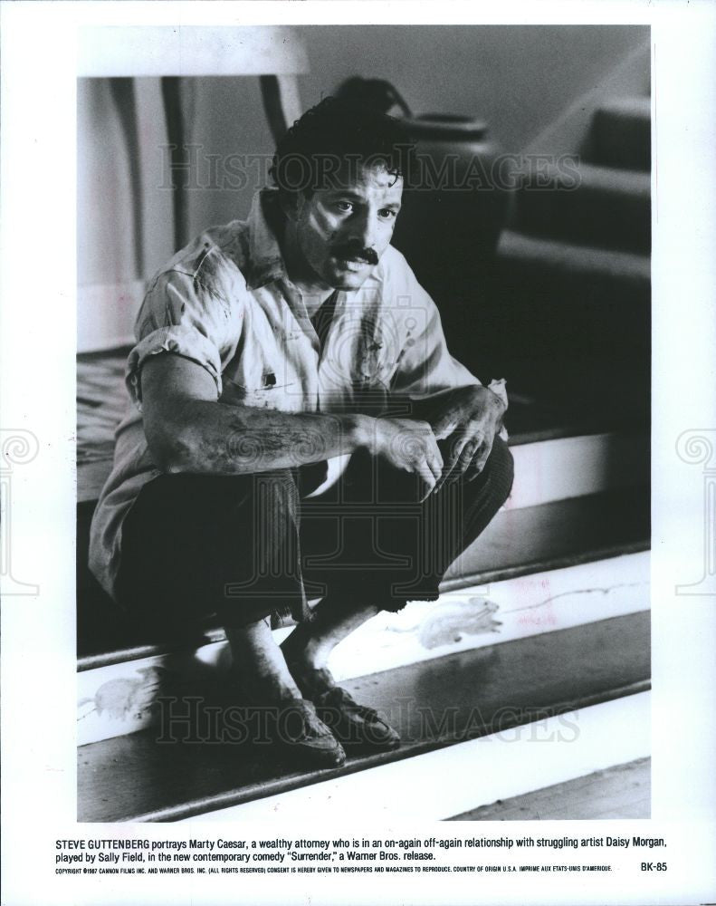 1987 Press Photo Steve Guttenberg American actor - Historic Images