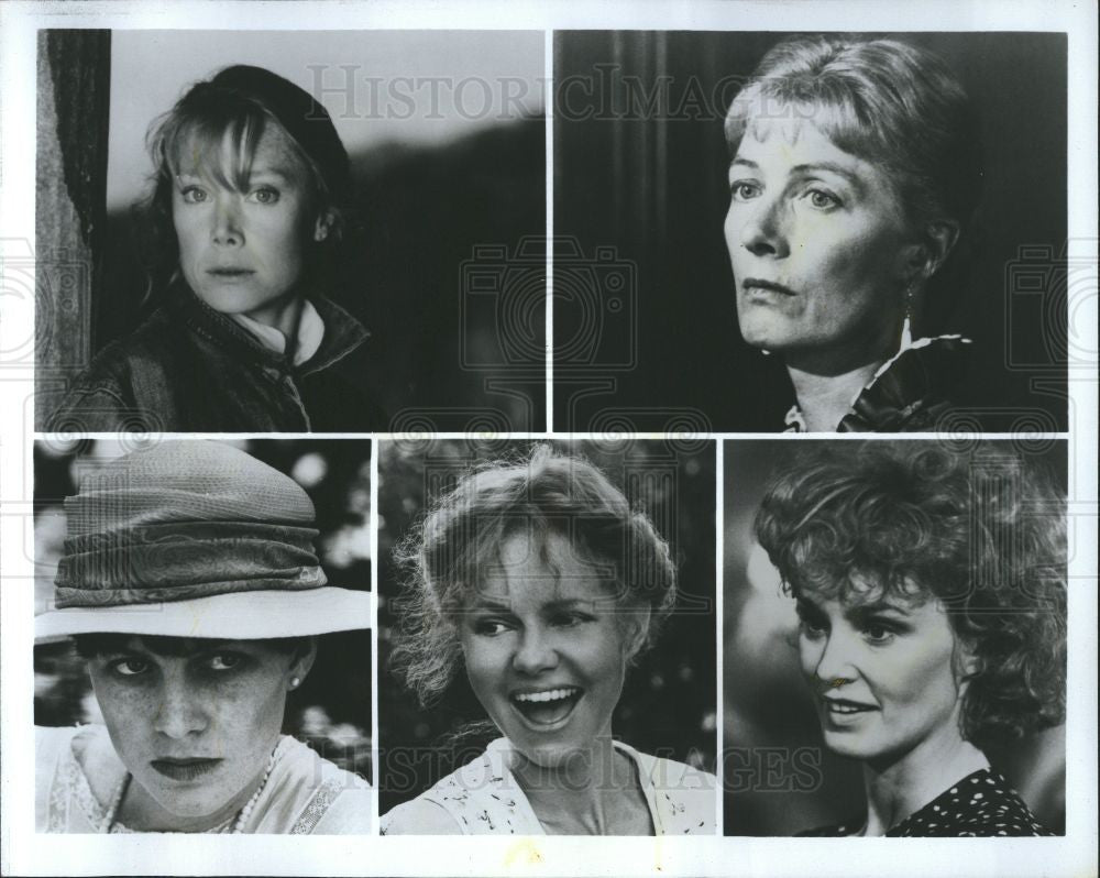 1985 Press Photo Sally Field actress Places Heart - Historic Images