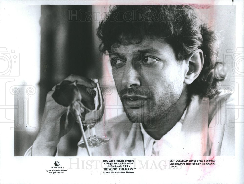 1987 Press Photo Jeff Goldblum Beyond Therapy - Historic Images