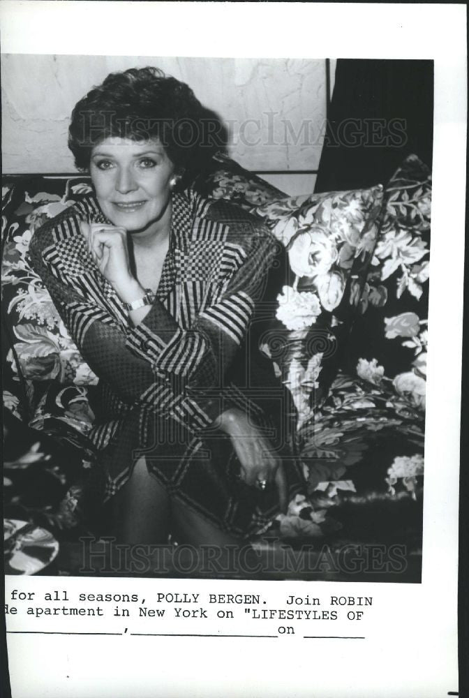 Press Photo Actress, entrepreneur Polly Bergen - Historic Images