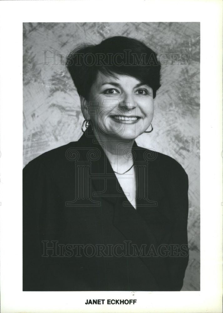 1994 Press Photo JANET ECKHOFF  Cadillac Motor Div. - Historic Images