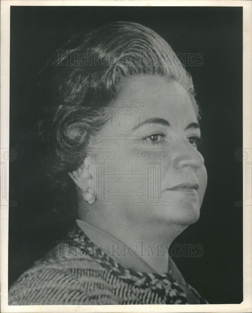 1978 Press Photo Mrs, Echeverria First Lady of Mexico - Historic Images
