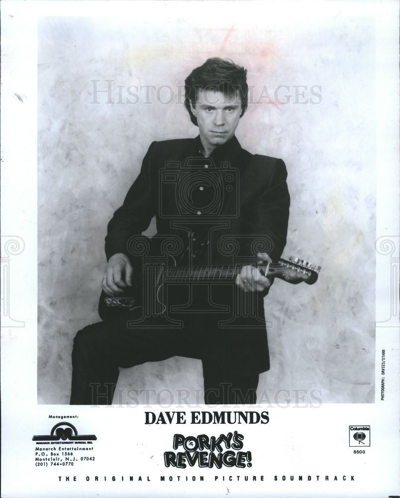 1987 Press Photo Dave Edmunds Singer Guitarist - Historic Images