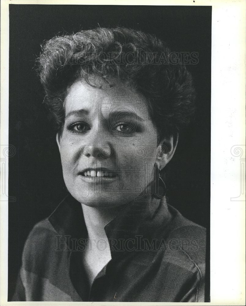 1985 Press Photo Patricia Pat Edmonds Detroit Newspaper - Historic Images