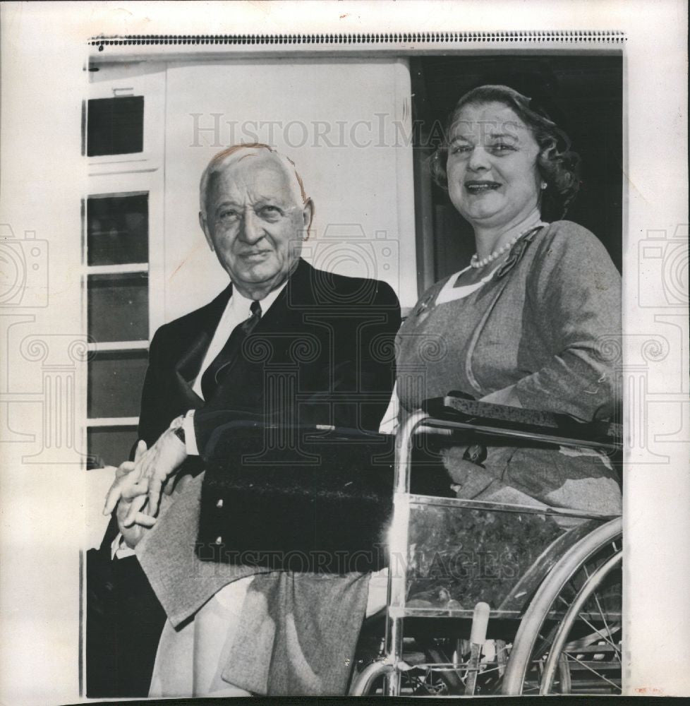 1958 Press Photo Cyrus Eaton Businessman Philanthropist - Historic Images