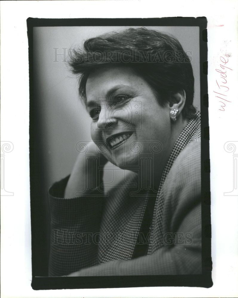1992 Press Photo Nancy Edmunds Federal Judge - Historic Images