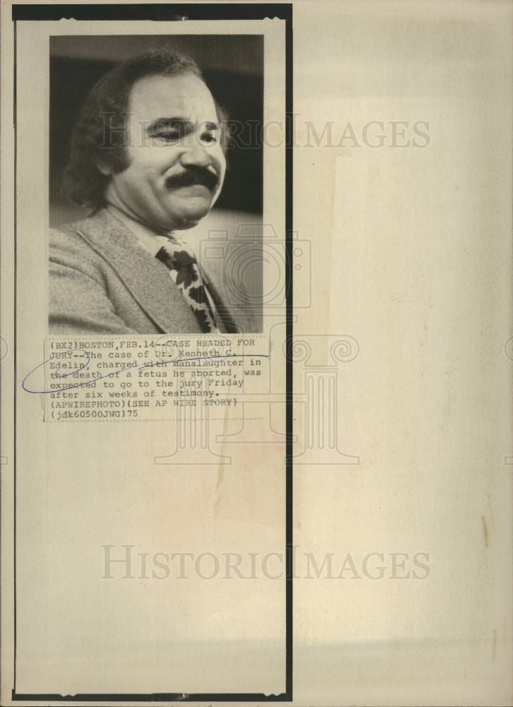 Press Photo Dr. Kenneth C. Edelin M.D. - Historic Images