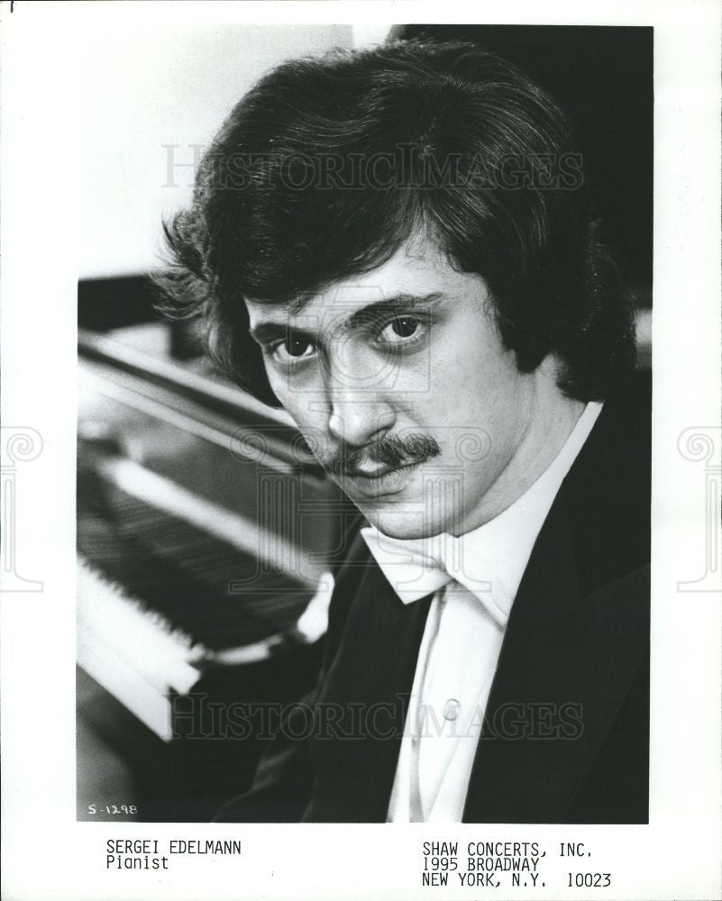 1986 Press Photo Sergei Edelmann Pianist - Historic Images