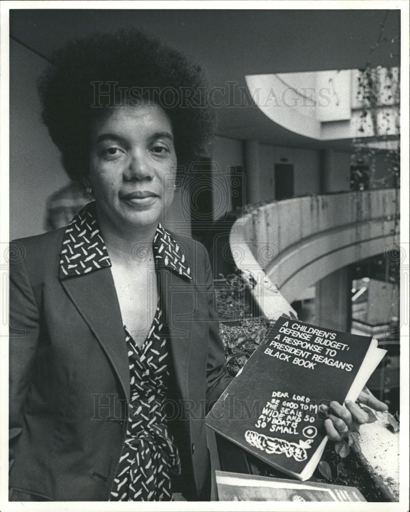 1981 Press Photo Marion Wright Edelman President - Historic Images