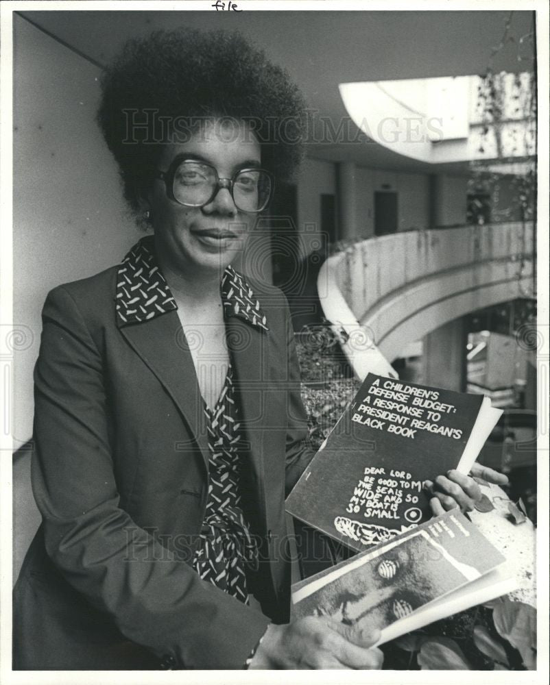 1981 Press Photo Wright edelman - Historic Images