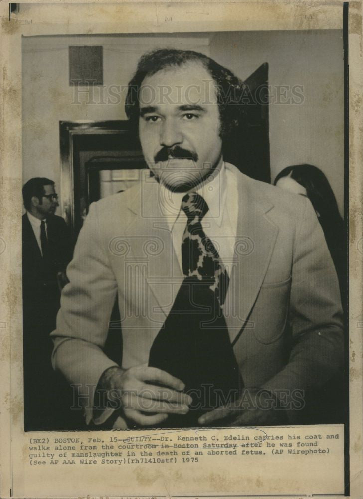 1979 Press Photo Kenneth C Edelin Guilty Manslaughtr - Historic Images