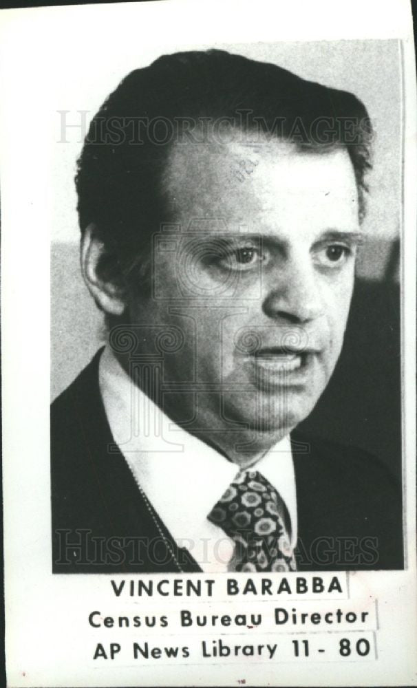 1980 Press Photo Vincent Barabba Census Bureau Director - Historic Images
