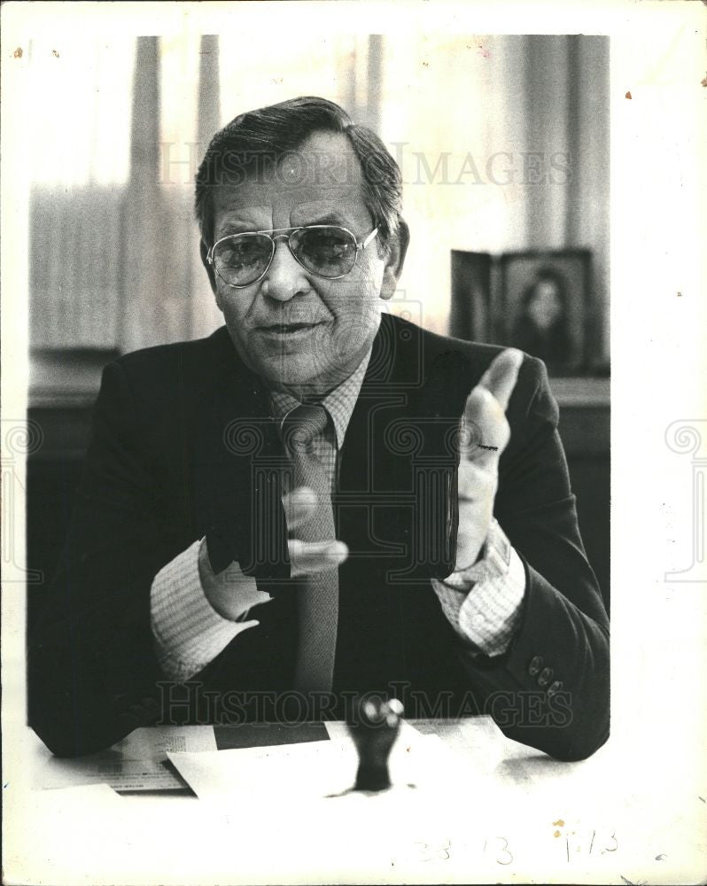 Press Photo James Bannon Detroit Police No 2 chief - Historic Images