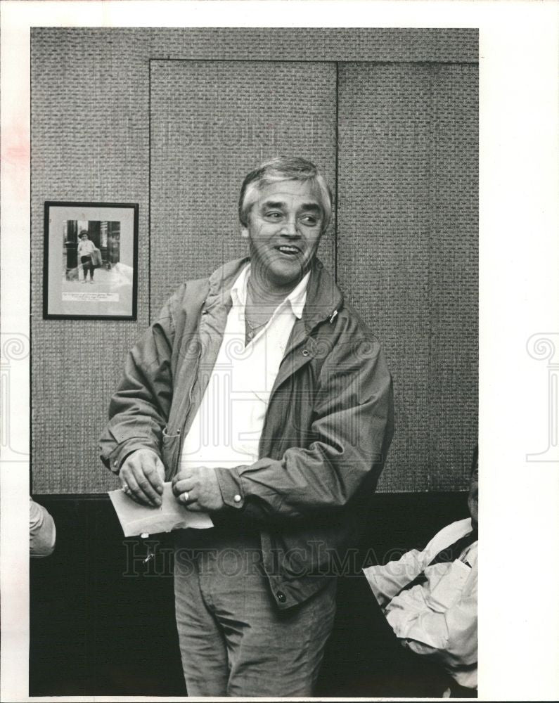 1986 Press Photo Ted Bankowski President Club - Historic Images