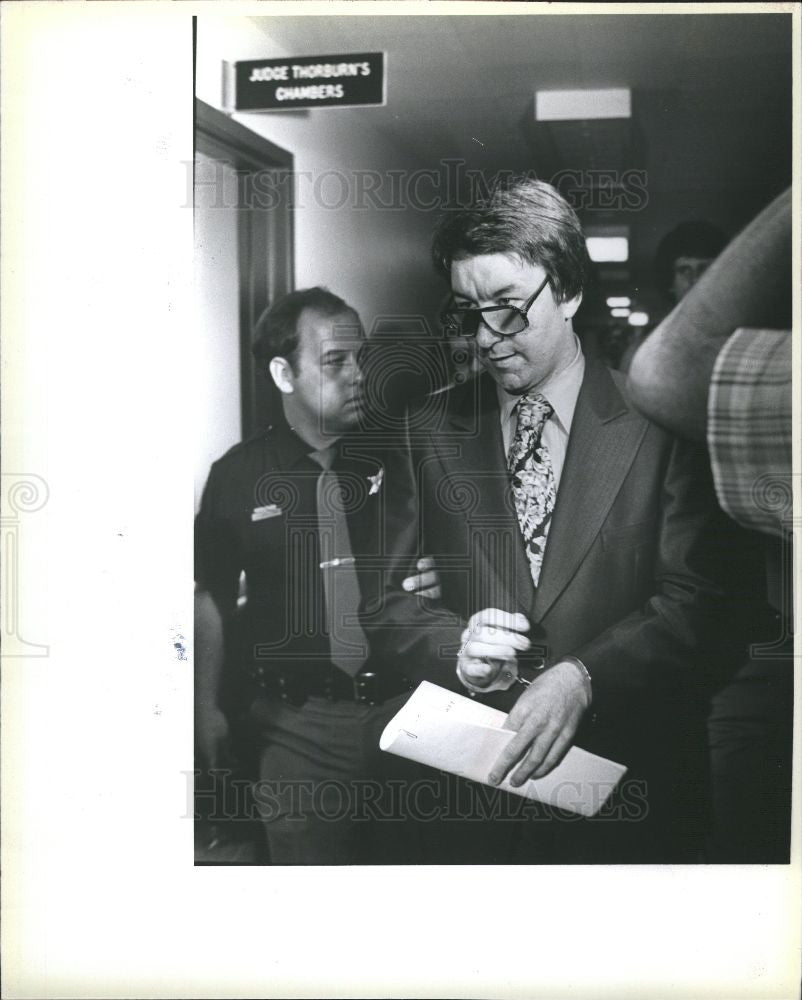 1979 Press Photo Joseph Bane Oakland Courthouse - Historic Images