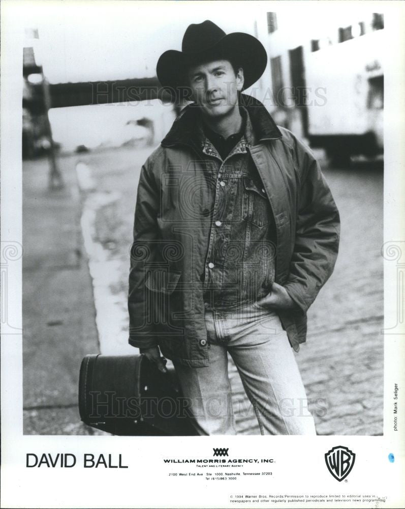 1995 Press Photo David Ball Music country singer - Historic Images